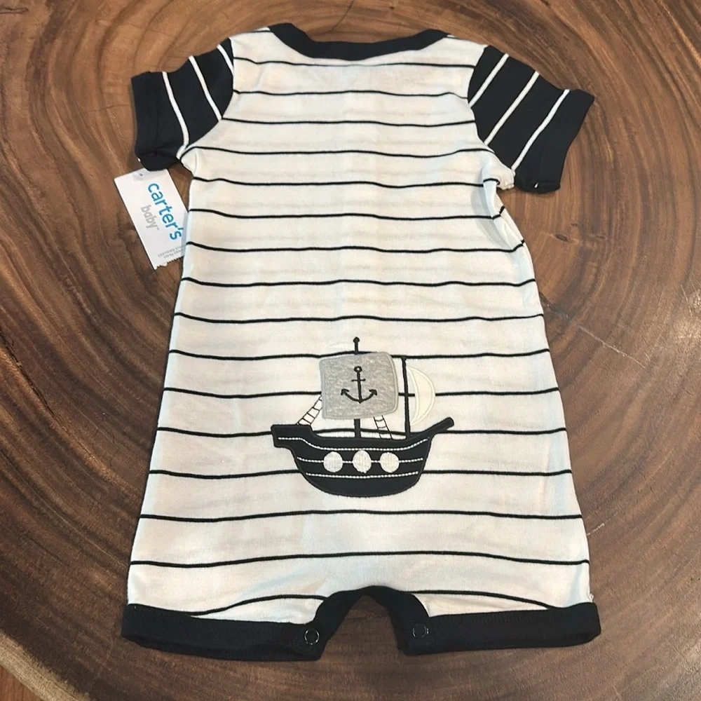 Carter's snap front pirate ship bodysuit